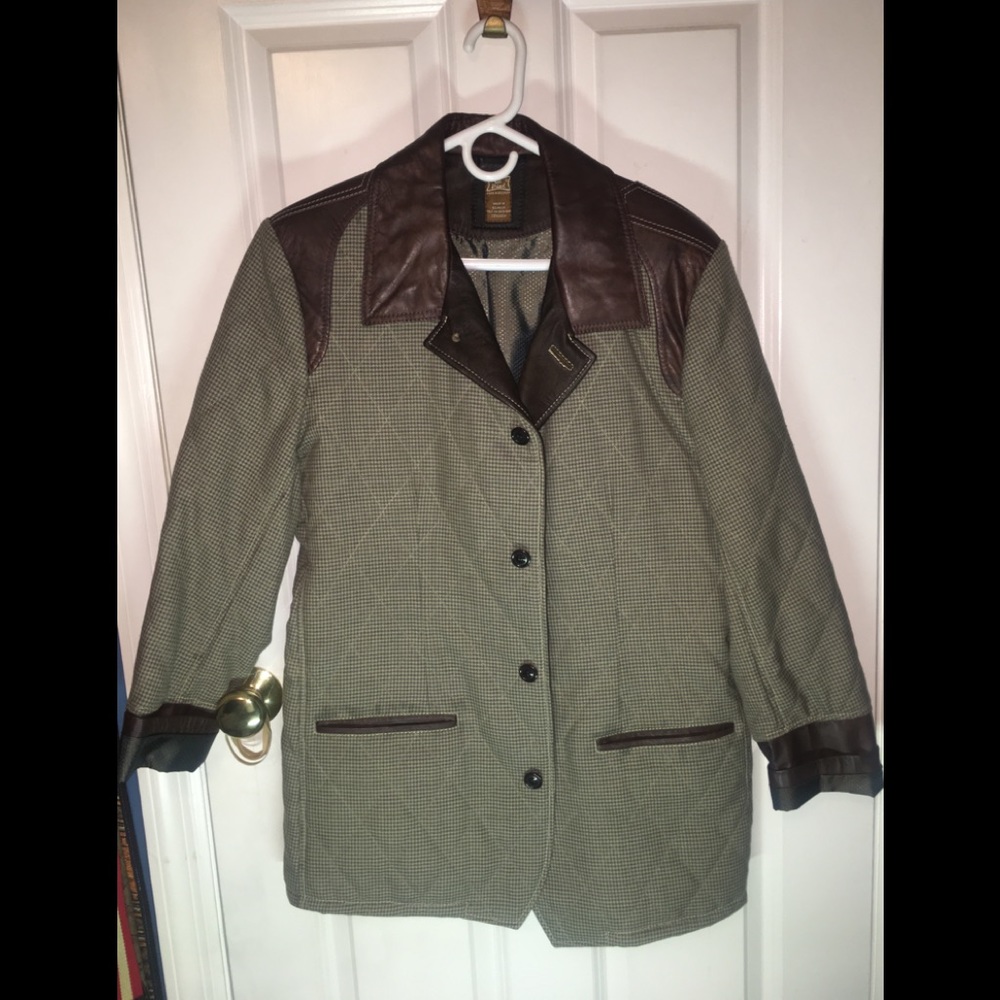 genuinECuero leather and wool hand made jacket 🧥